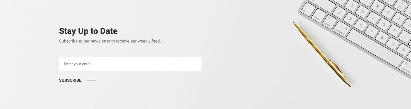 Resideo theme Subscribe content module front-end