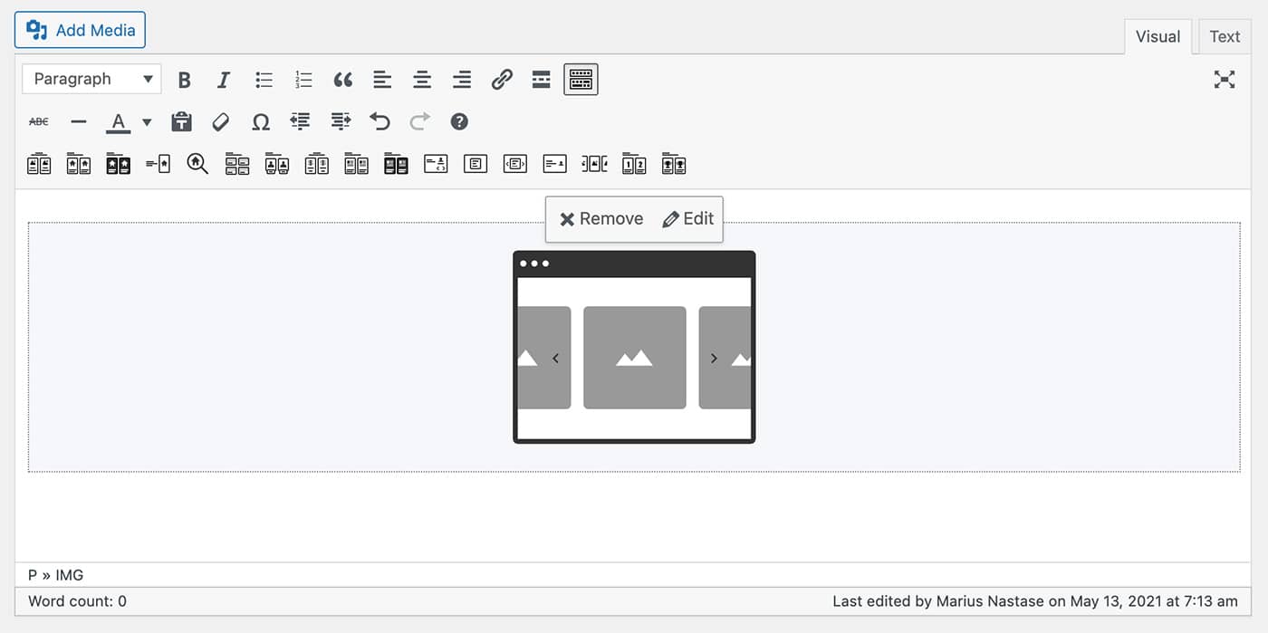 Resideo theme Gallery Carousel content module visual representation