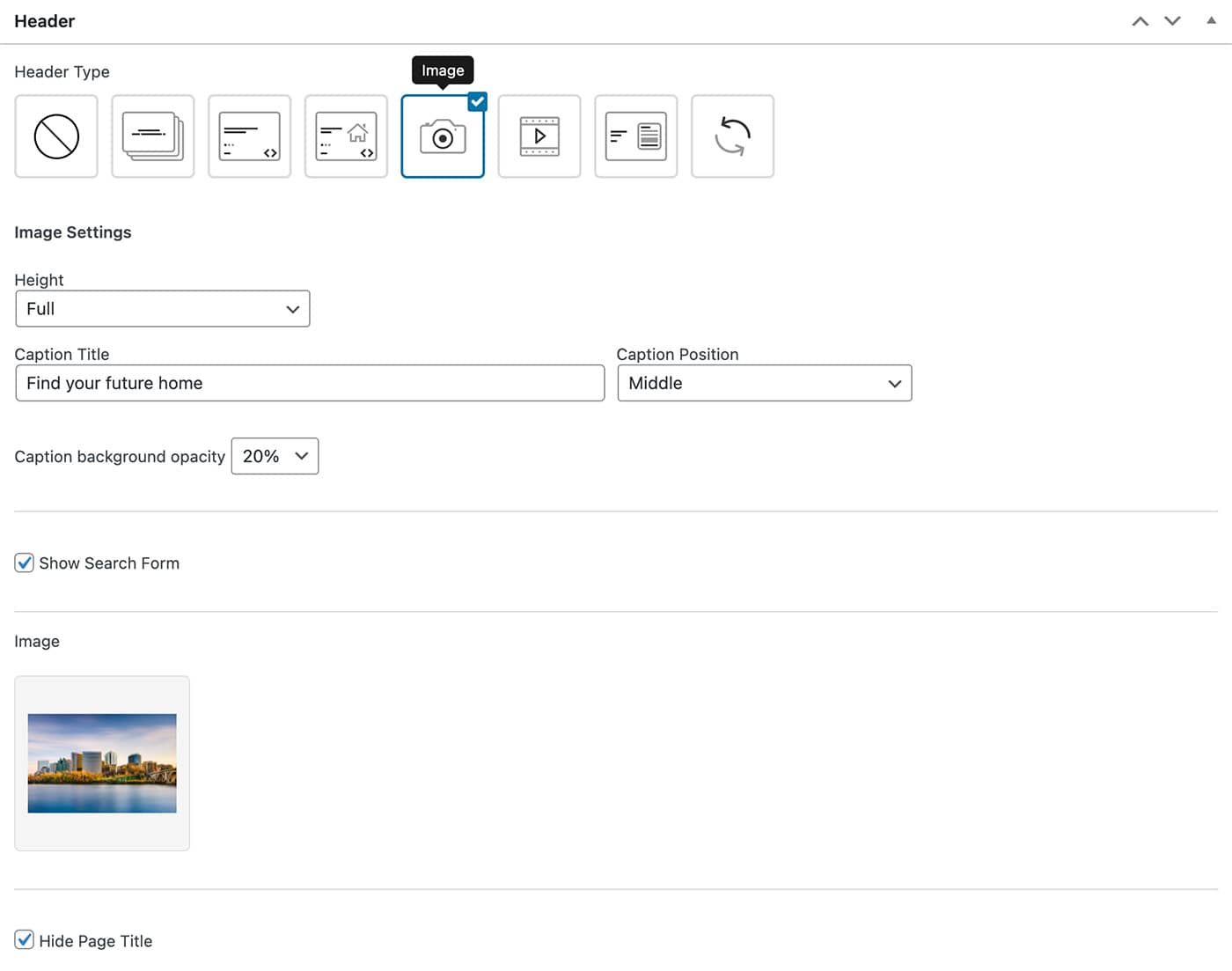 Resideo theme image page header