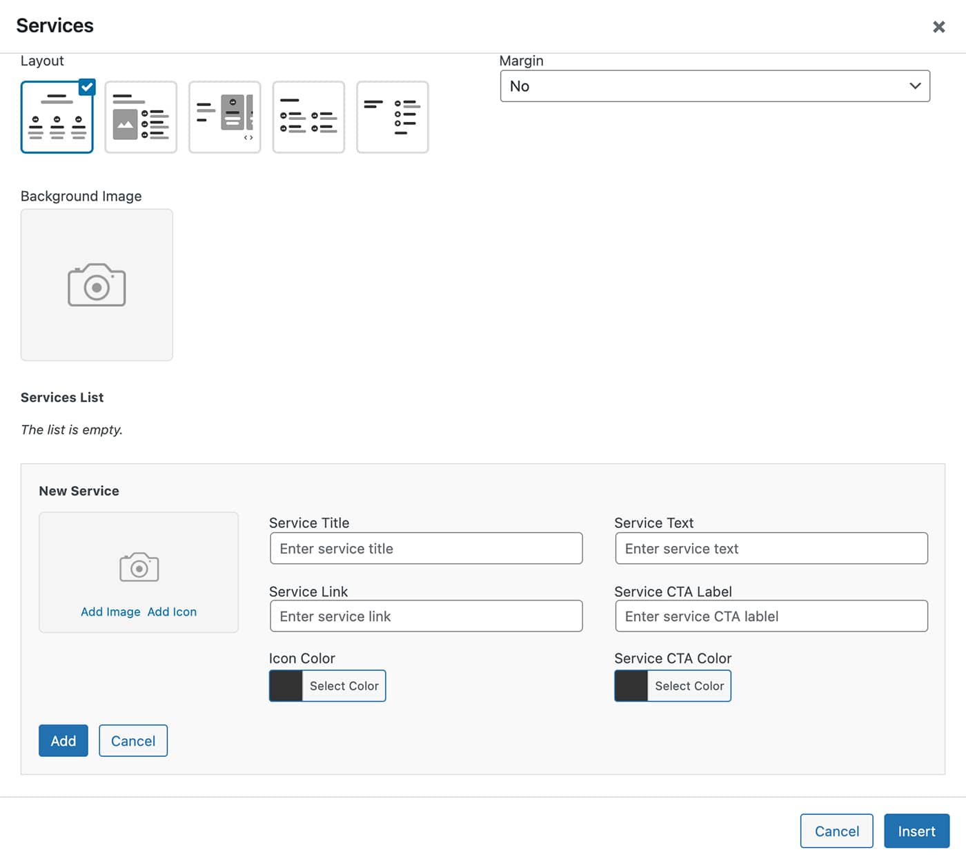 Resideo theme Services content module New Service