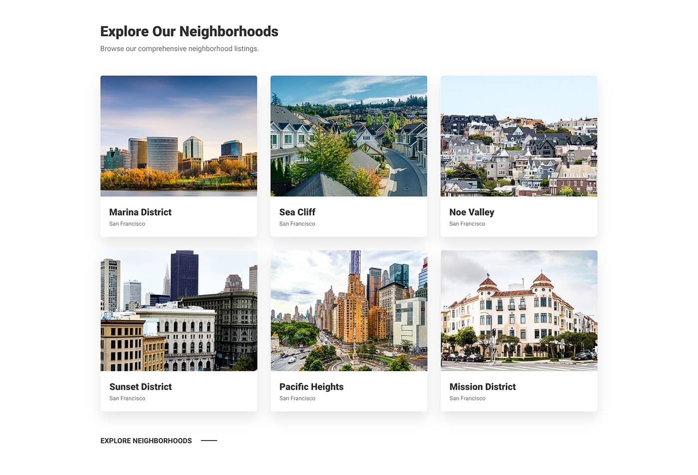 Resideo theme Areas content module front-end
